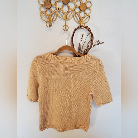 Talbots Womans Tan Ribbed Sweater - Picture 7 of 10